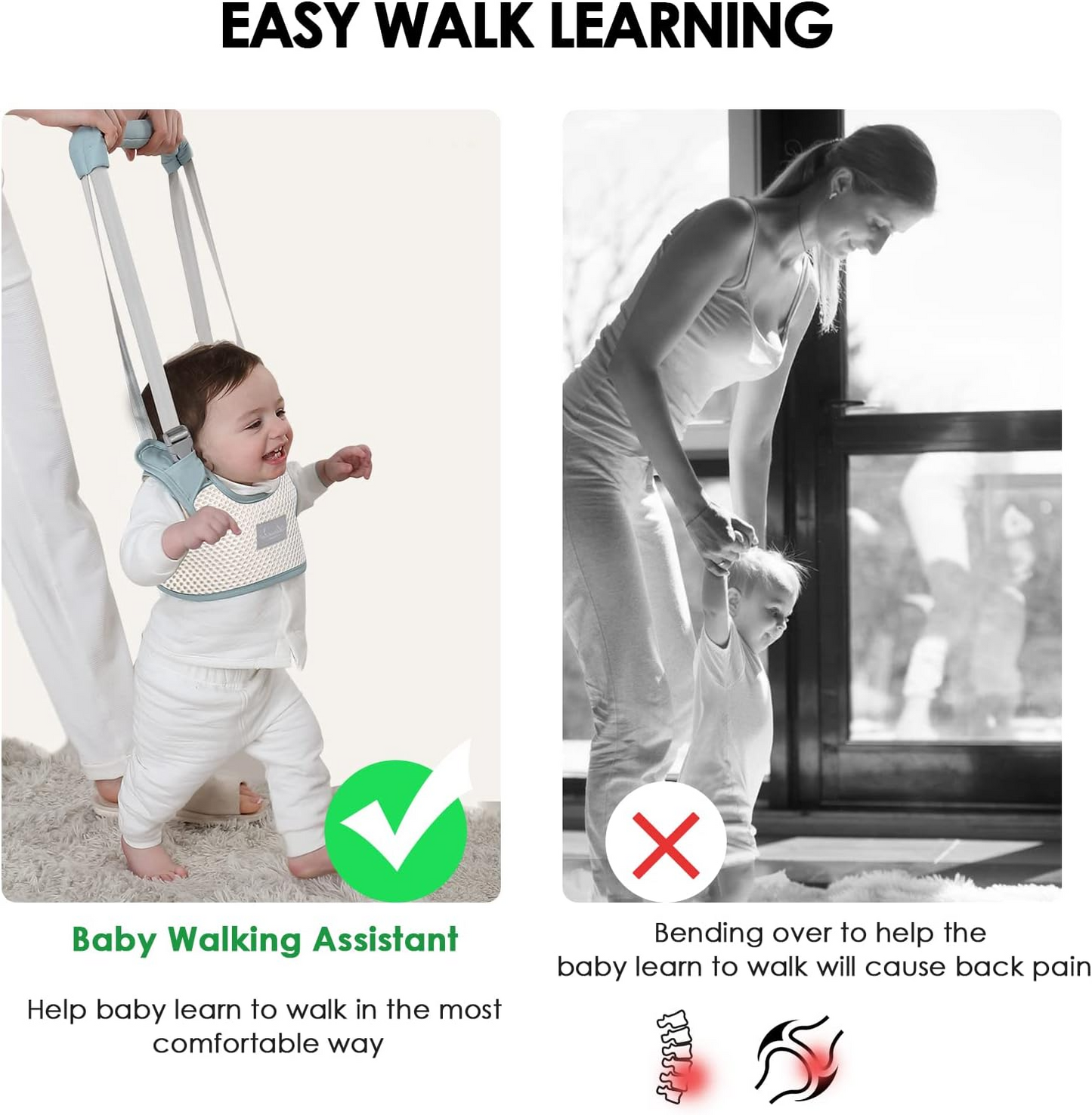 Adjustable Baby Walking Harness – Soft & Supportive for Toddlers