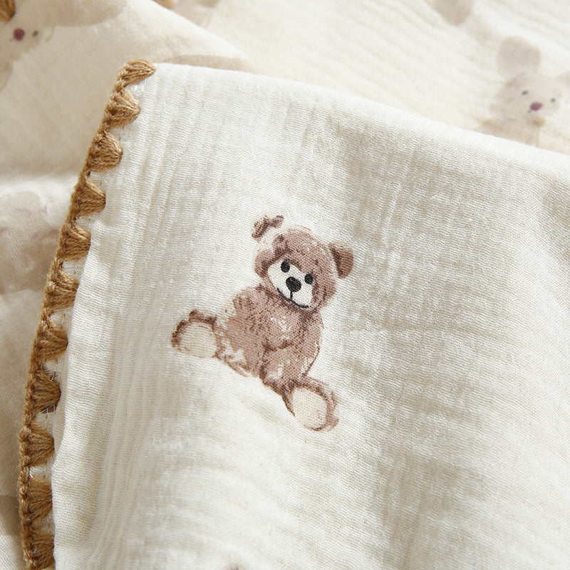 Soft Cotton Burp Cloth & Shoulder Pad for Babies (Multiple Designs)