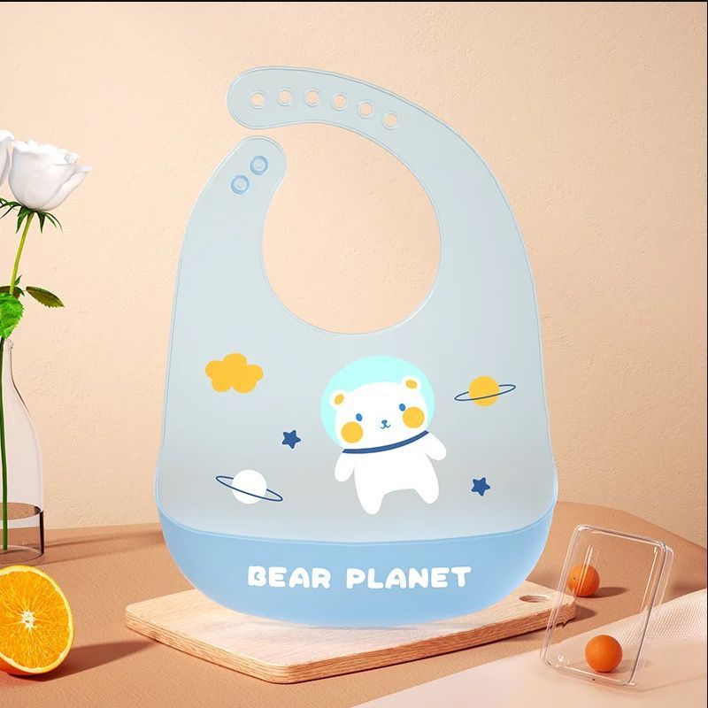 Happy Meal Silicone Baby Bib – Multiple Cute Designs for Toddlers