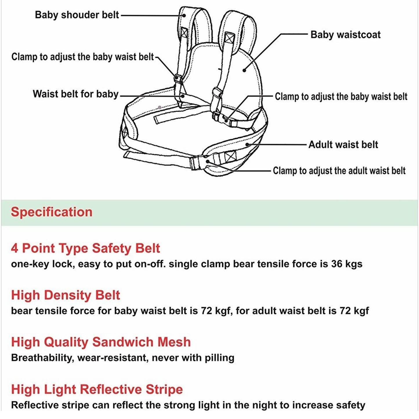 SafeRide Kid Motorcycle Harness