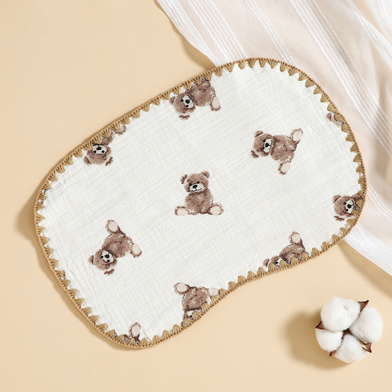Soft Cotton Burp Cloth & Shoulder Pad for Babies (Multiple Designs)
