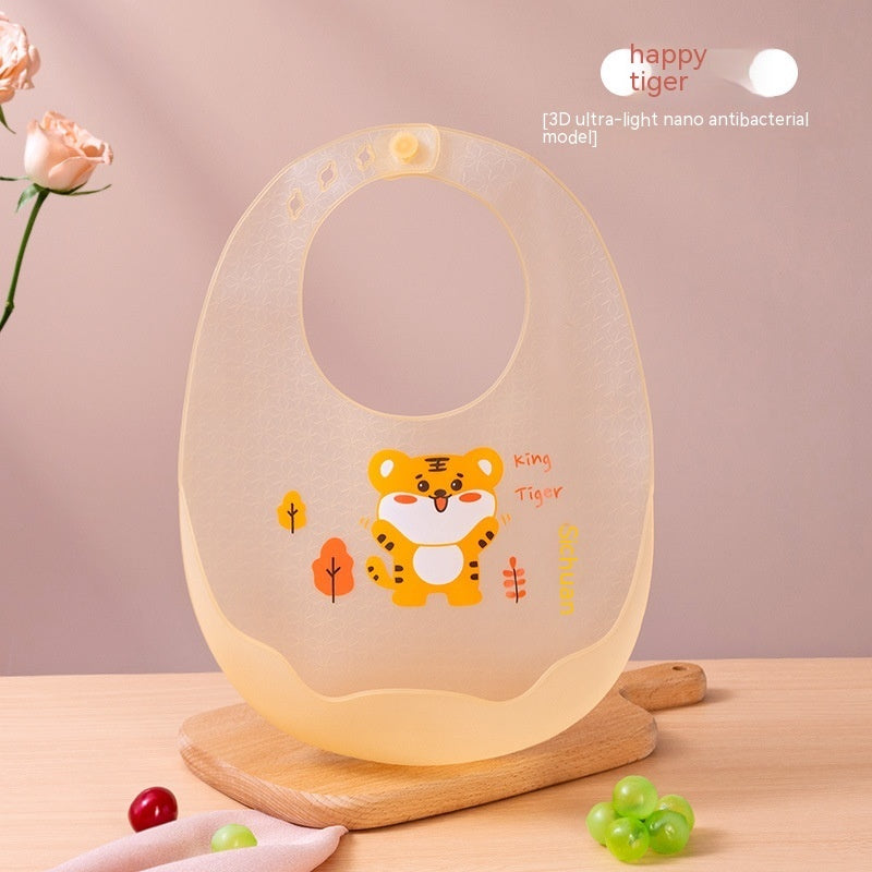 Happy Meal Silicone Baby Bib – Multiple Cute Designs for Toddlers