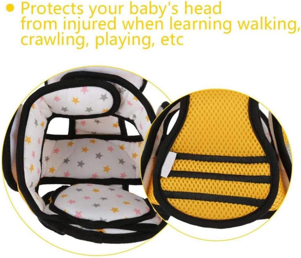 Cartoon Baby Safety Helmet – Adjustable & Breathable