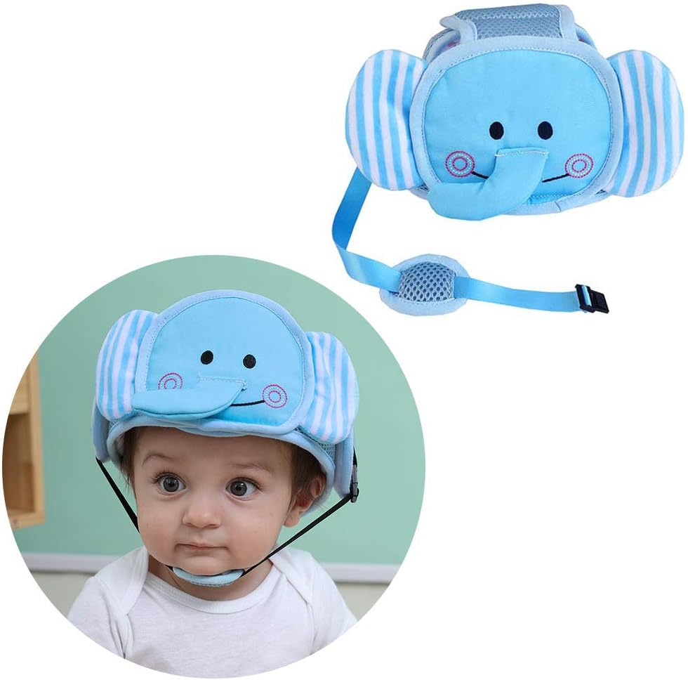 Cartoon Baby Safety Helmet – Adjustable & Breathable