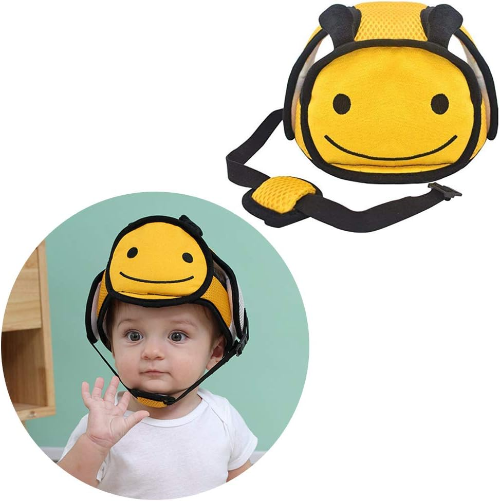 Cartoon Baby Safety Helmet – Adjustable & Breathable