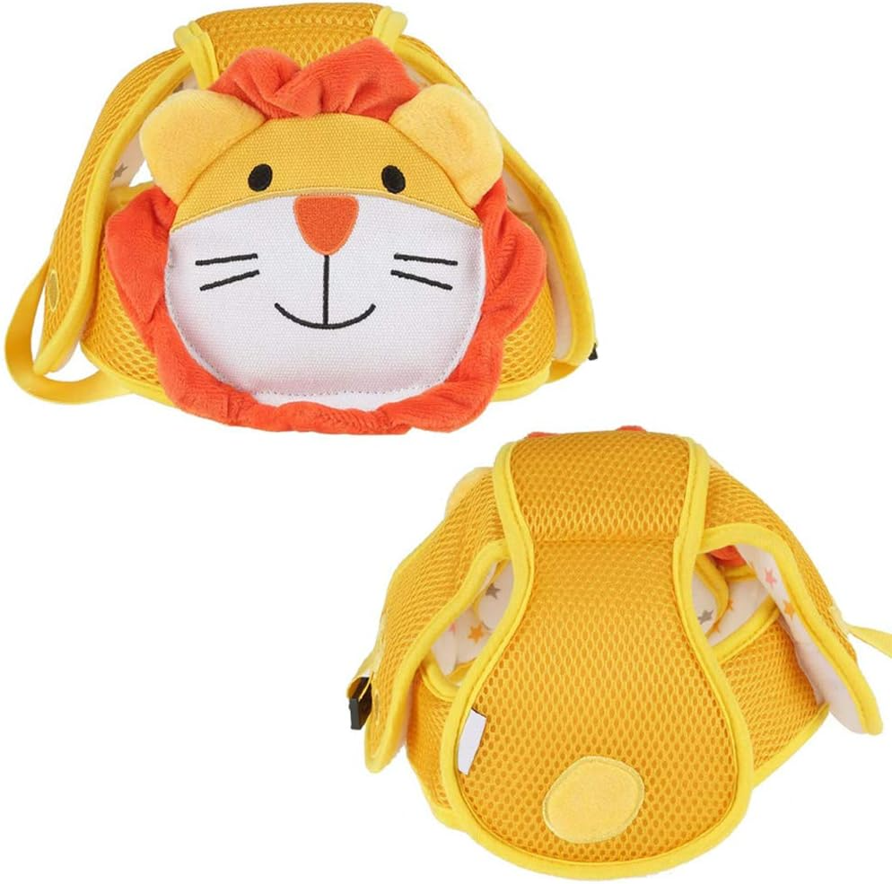 Cartoon Baby Safety Helmet – Adjustable & Breathable