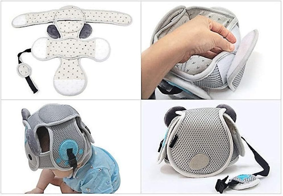 Cartoon Baby Safety Helmet – Adjustable & Breathable