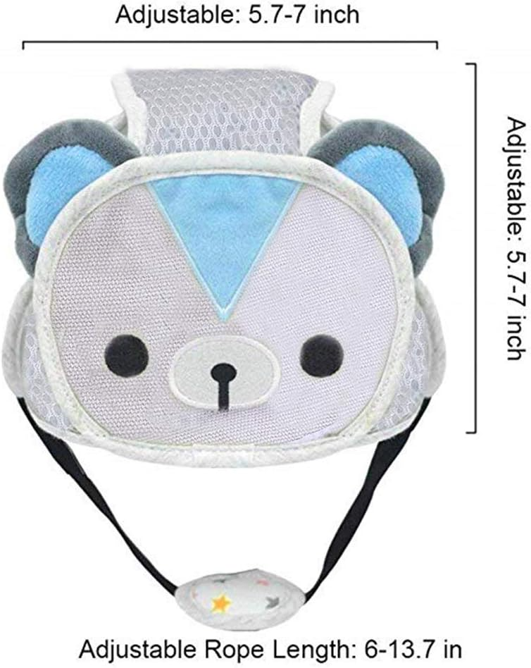 Cartoon Baby Safety Helmet – Adjustable & Breathable