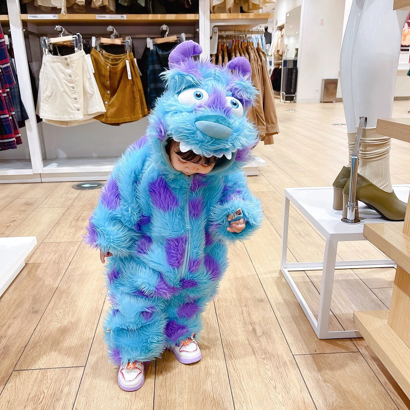 cute monster baby jumpsuit for toddlers