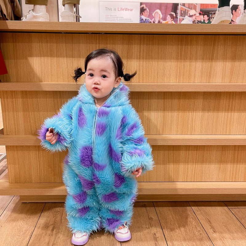 cute monster baby jumpsuit for toddlers