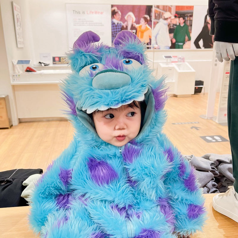 cute monster baby jumpsuit for toddlers