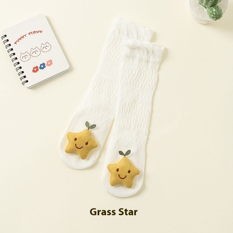 baby socks with embroidered star design