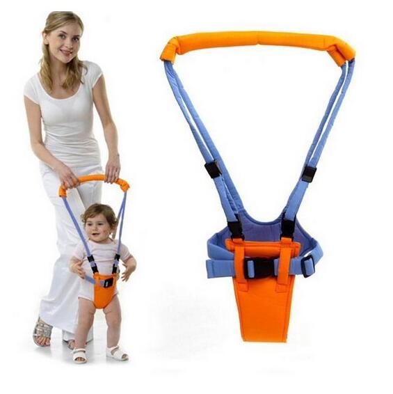 Baby walking harness – breathable cotton toddler walker with adjustable straps, sponge padding, and secure buckle for safe walking practice  
