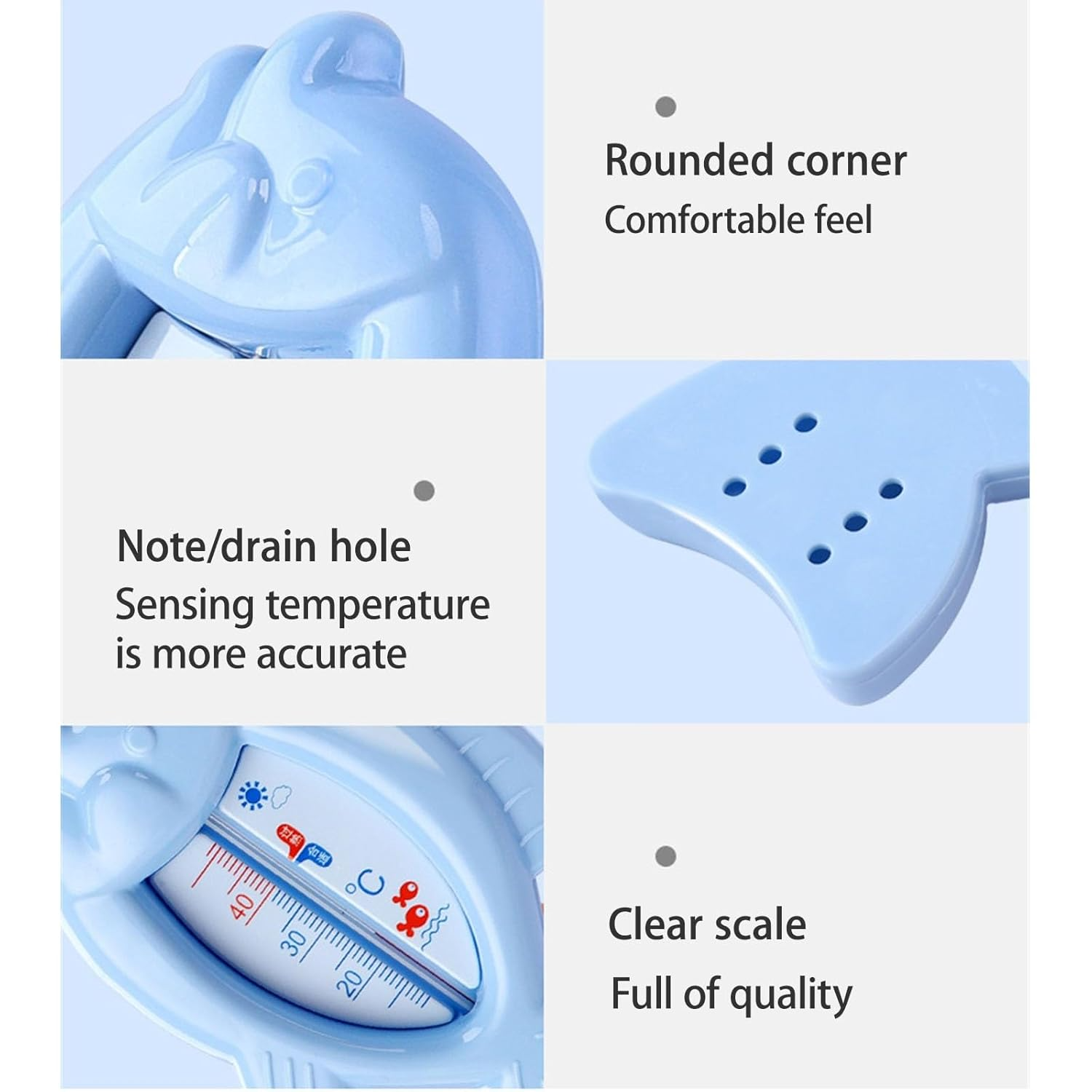 floating baby bath thermometer for checking water temperature
