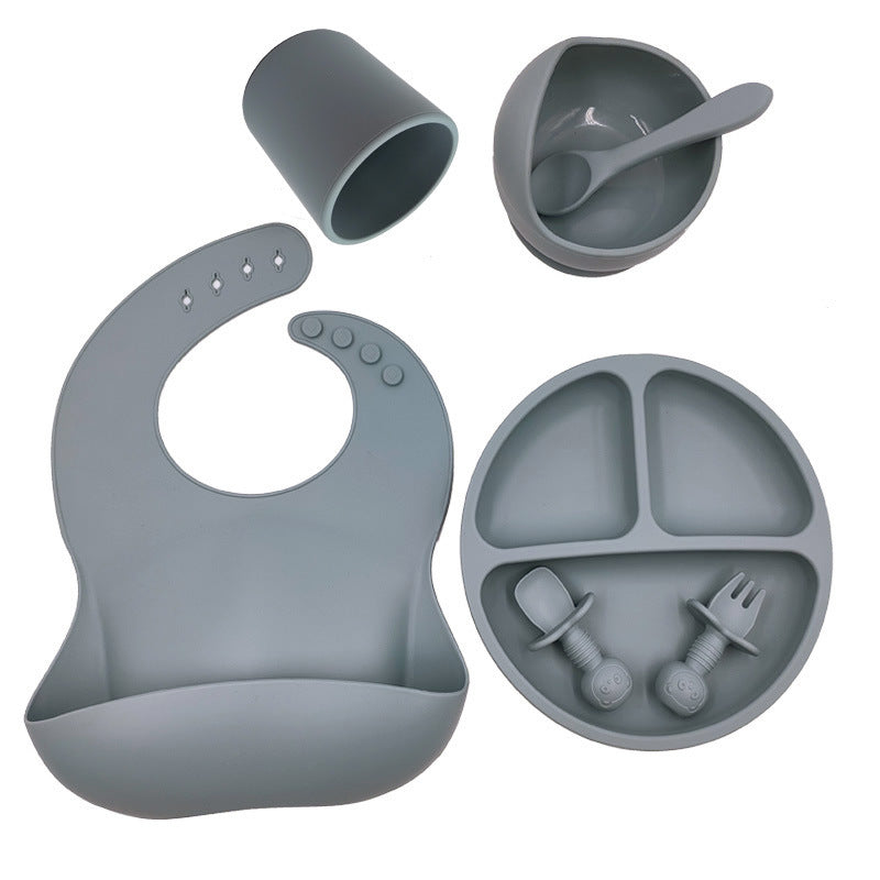 baby feeding silicone set bpa free self feeding kit