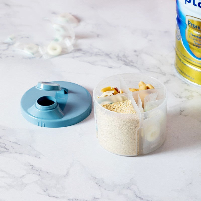 baby formula snack box 4 compartments storage container
