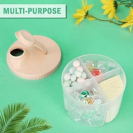 baby formula snack box 4 compartments storage container
