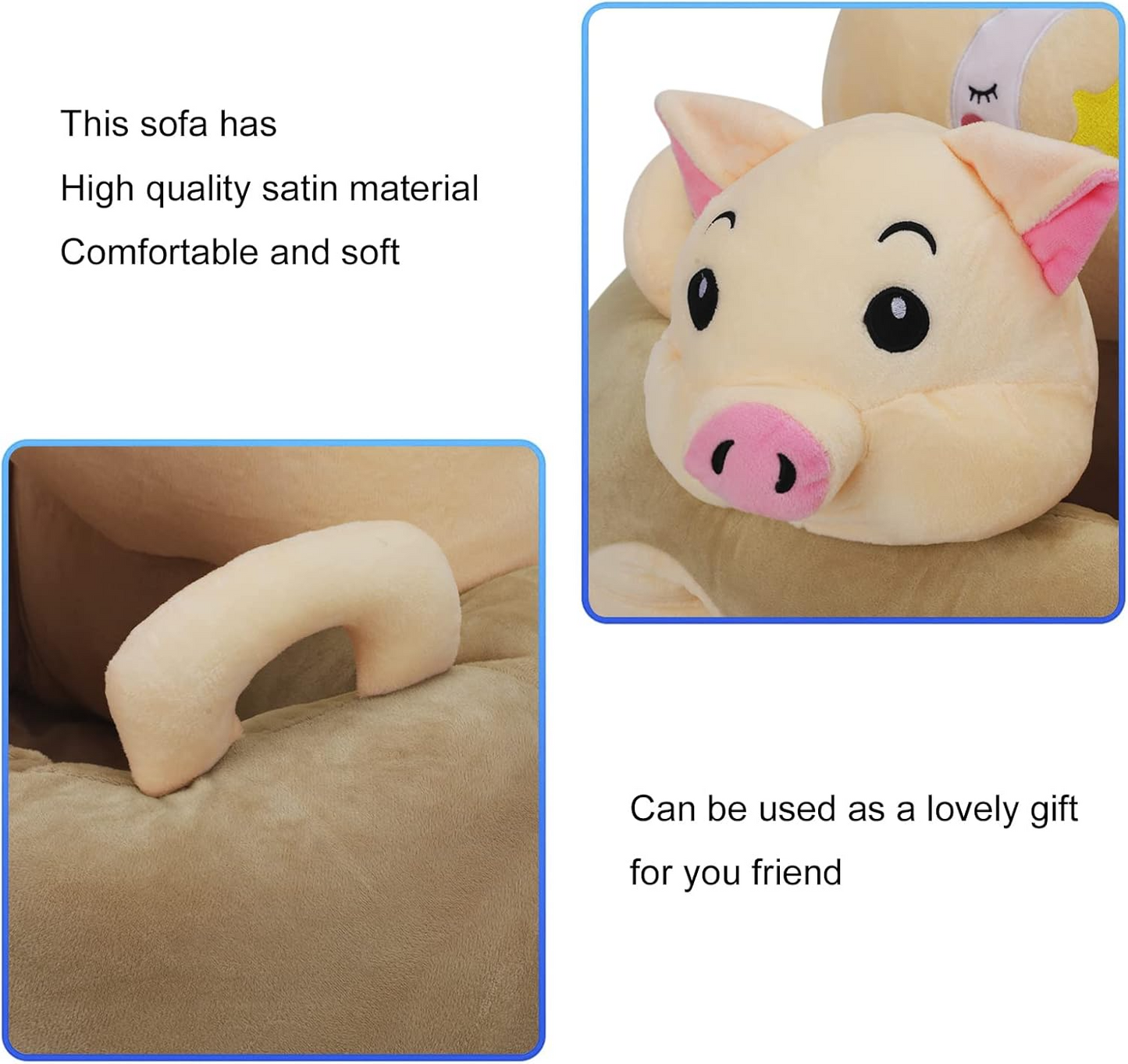 baby plush safety seat soft supportive toddler seating chair
