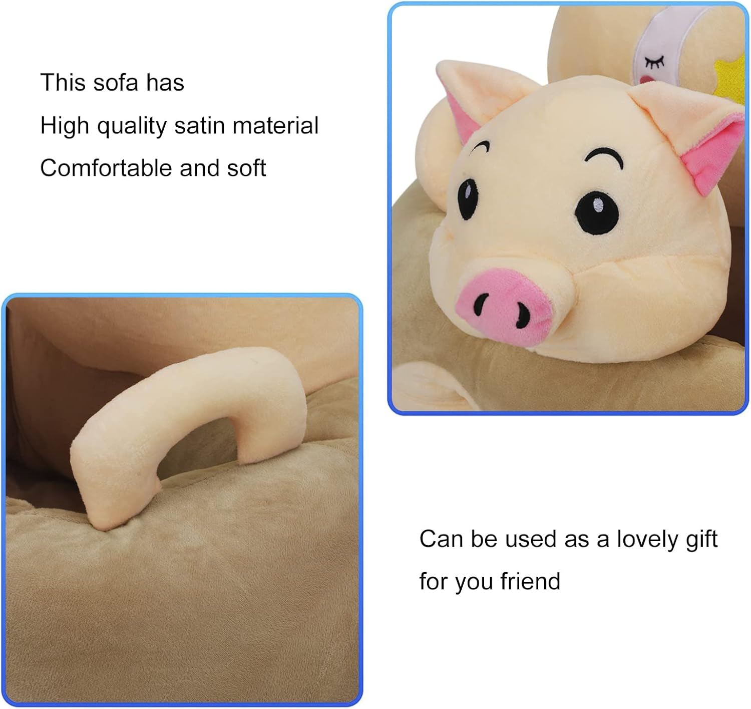 baby plush safety seat soft supportive toddler seating chair
