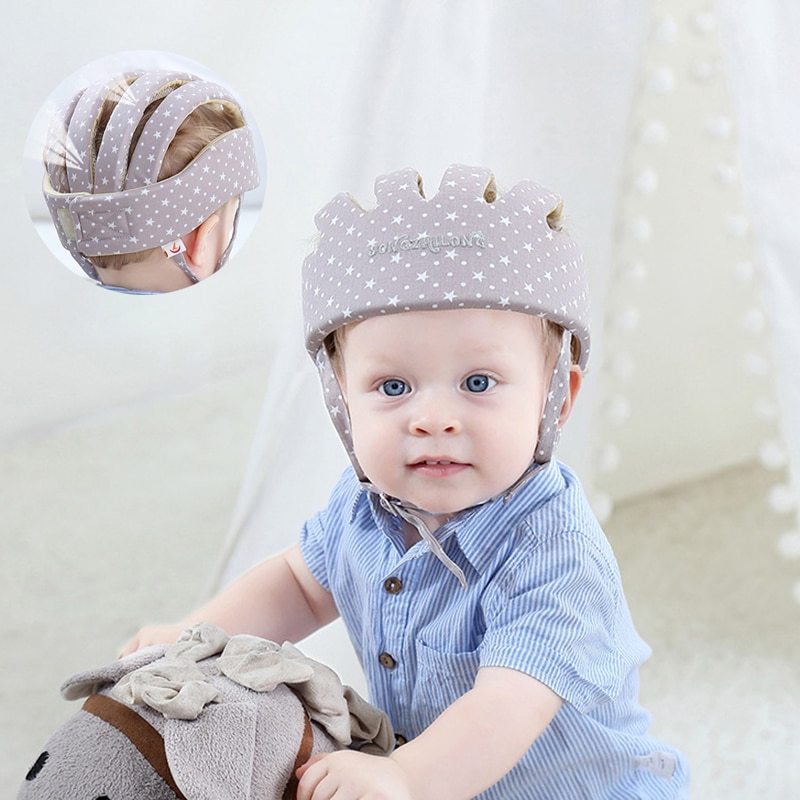 baby safety helmet soft padded head protection for crawling and first steps
