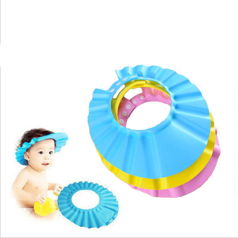 baby shower cap adjustable lightweight bath accessory