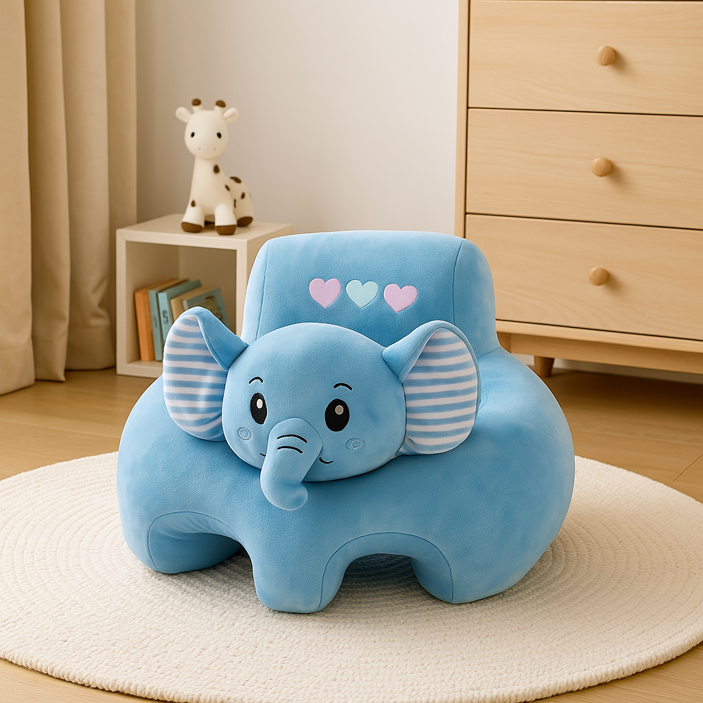baby plush safety seat soft supportive toddler seating chair

