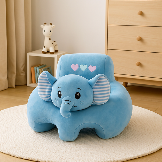baby plush safety seat soft supportive toddler seating chair

