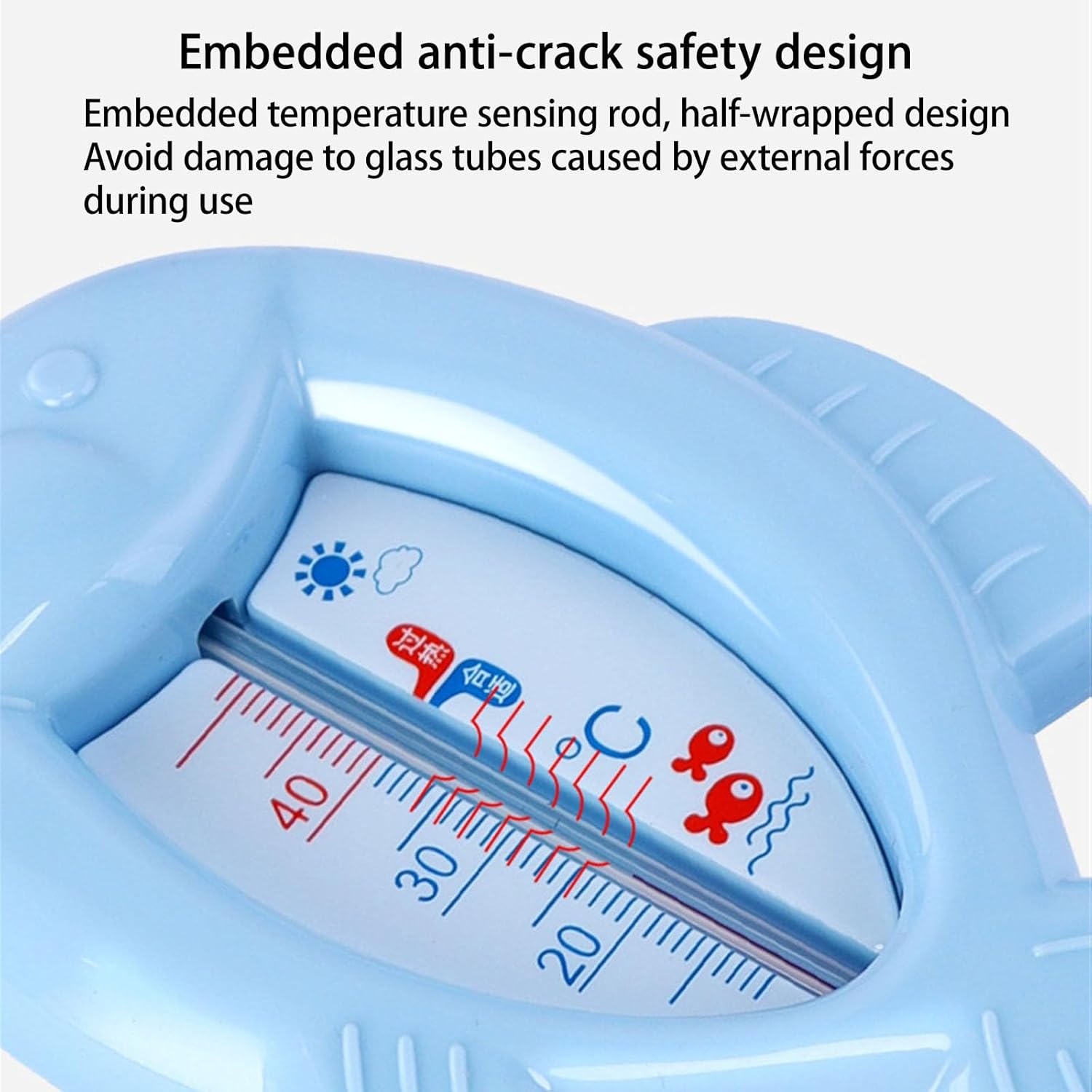 floating baby bath thermometer for checking water temperature
