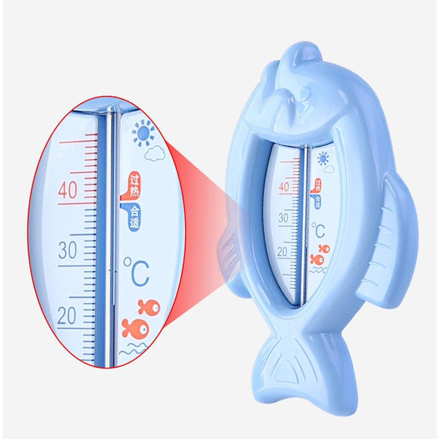 floating baby bath thermometer for checking water temperature
