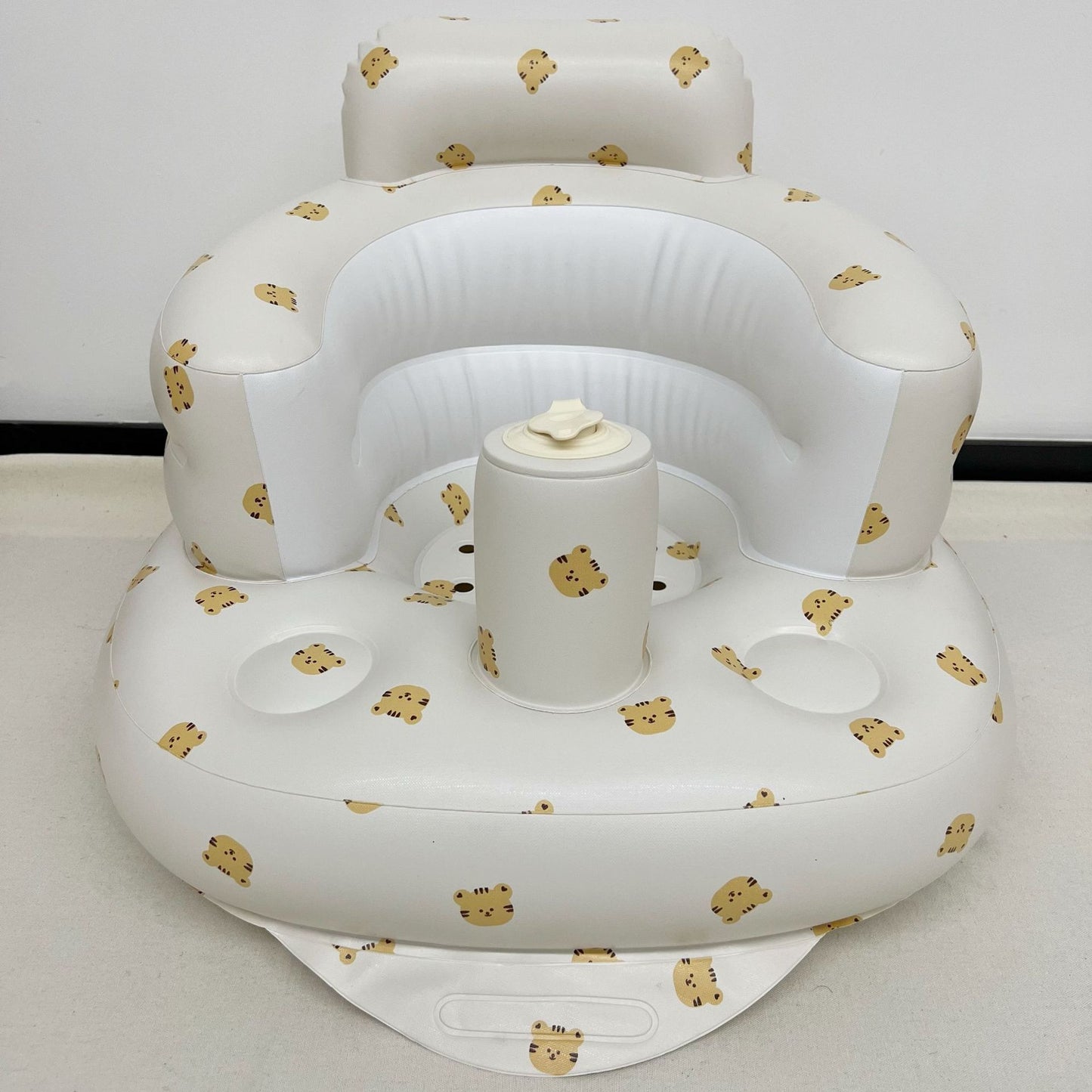 Inflatable baby support seat for sitting practice