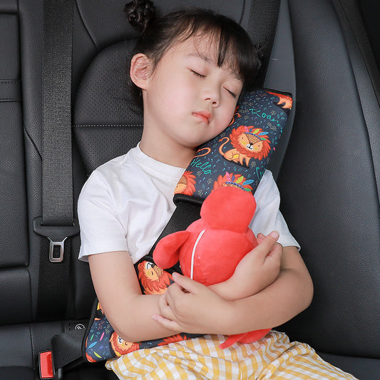Kid Guard Pro seatbelt cover – soft breathable seatbelt pad with removable liner and pearl cotton filling for child comfort and protection  
