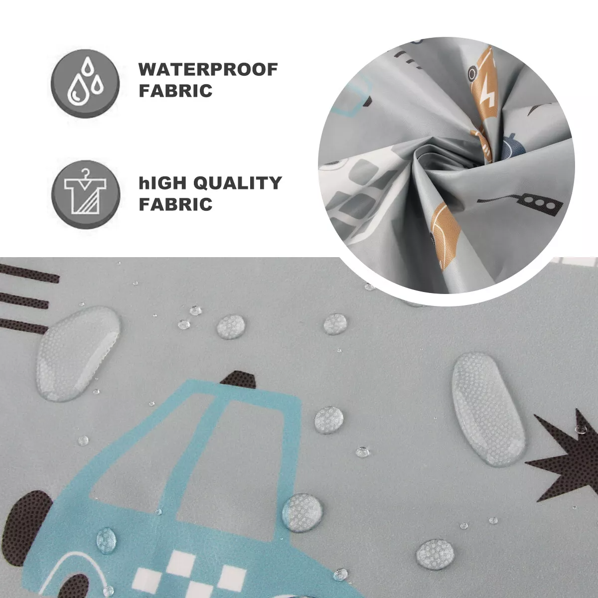 large baby feeding apron worn by child during mealtime