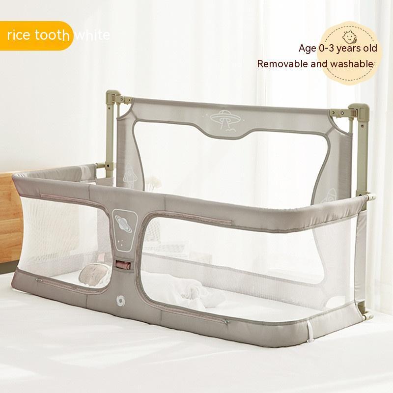 Multifunctional baby bed with foldable crib design