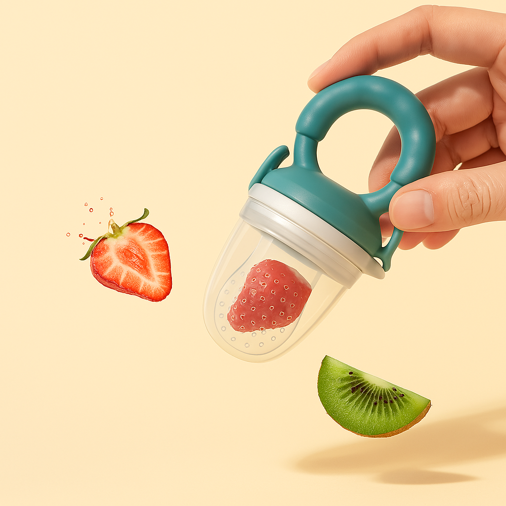baby fruit feeder pacifier silicone teething and feeding tool
