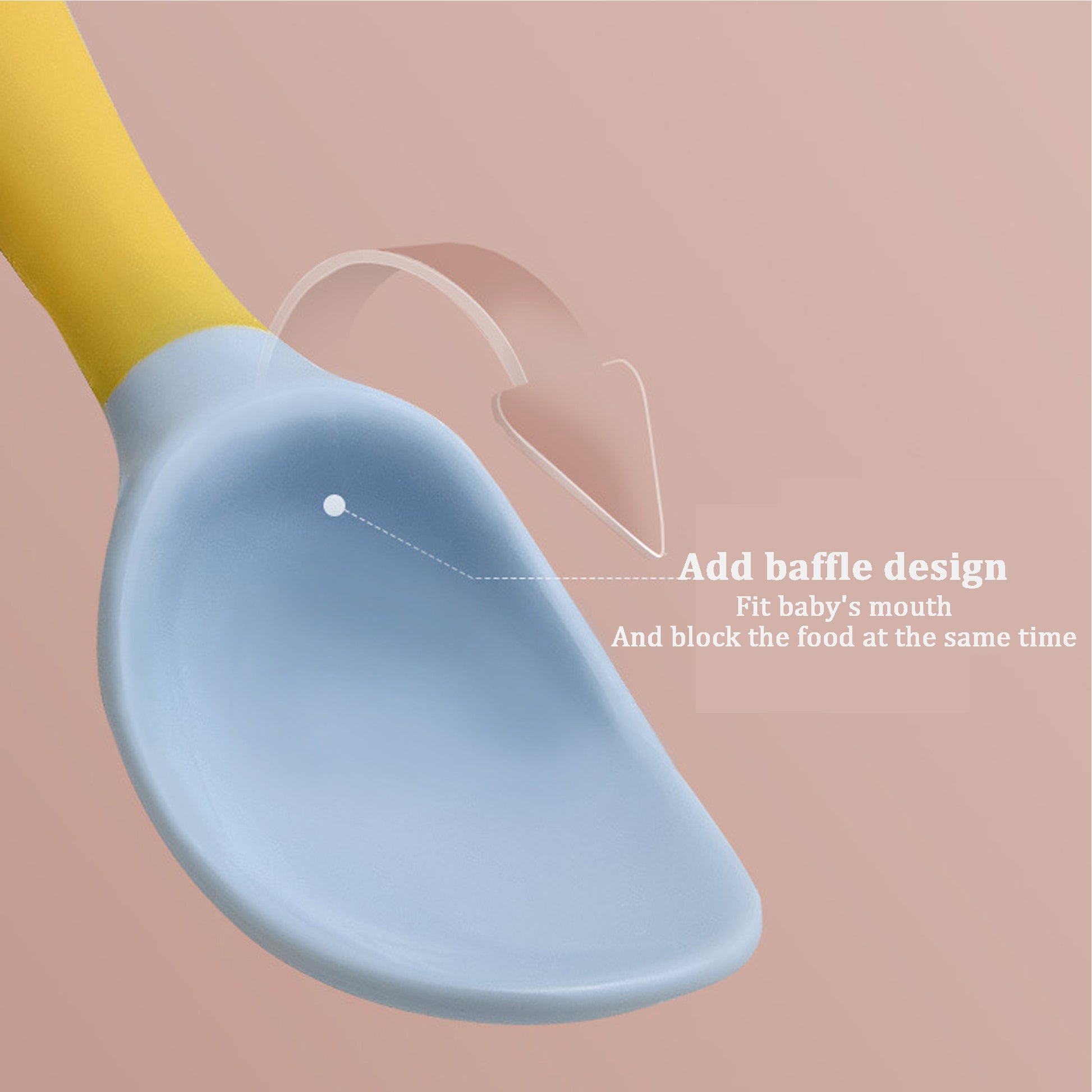 silicone baby spoon and fork self feeding utensils
