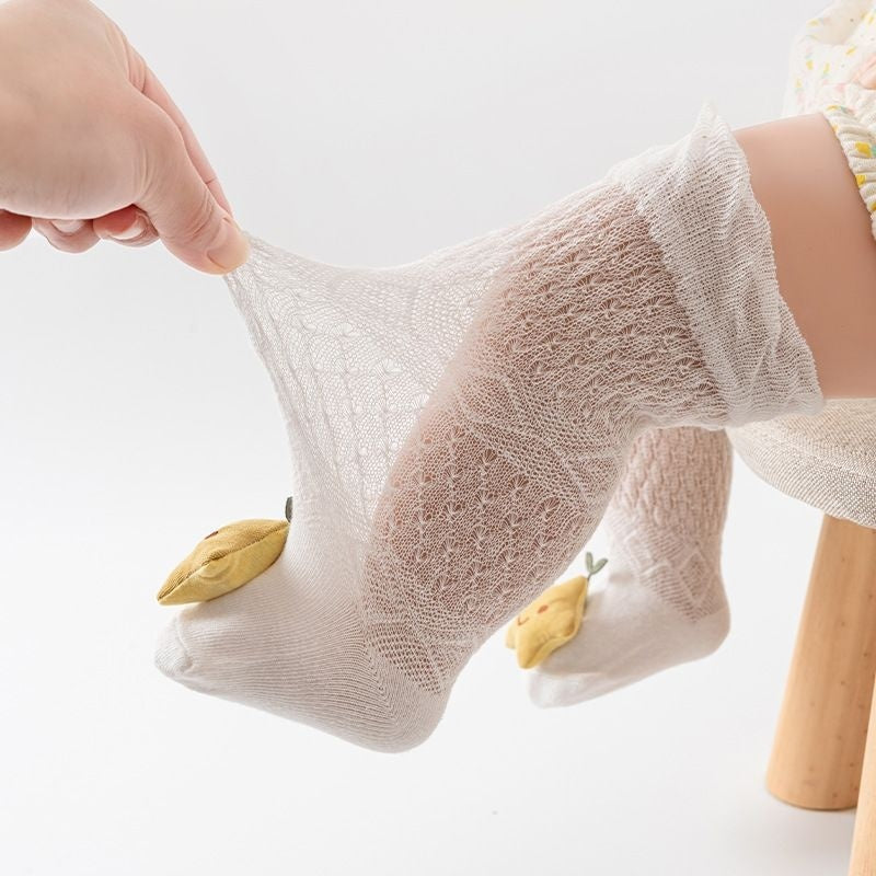 stretchable baby socks made from soft breathable fabric